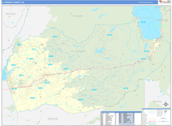 El Dorado County, CA Digital Map Basic Style